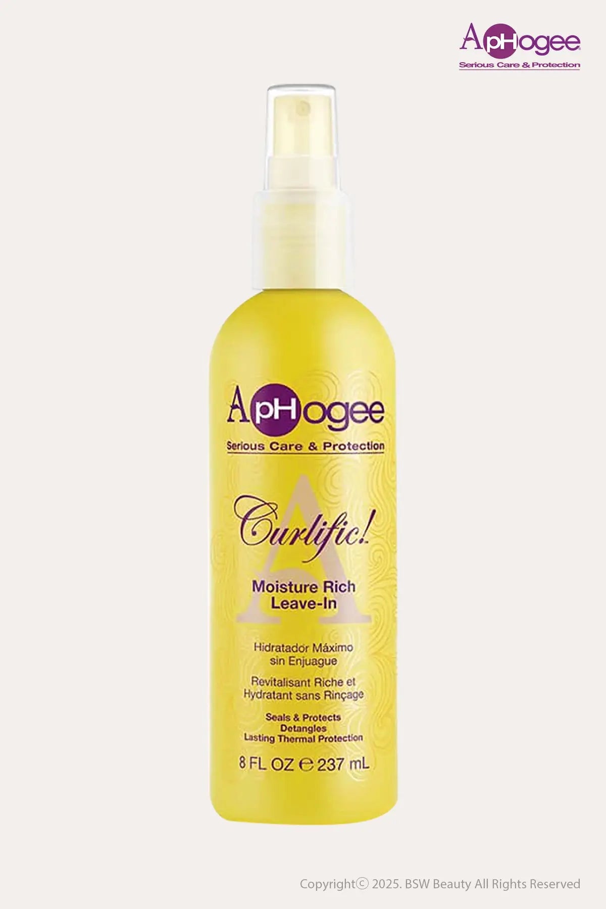 APHOGEE CURLIFIC MOISTURE RICH LEAVE-IN 8oz - BSW BEAUTY CANADA