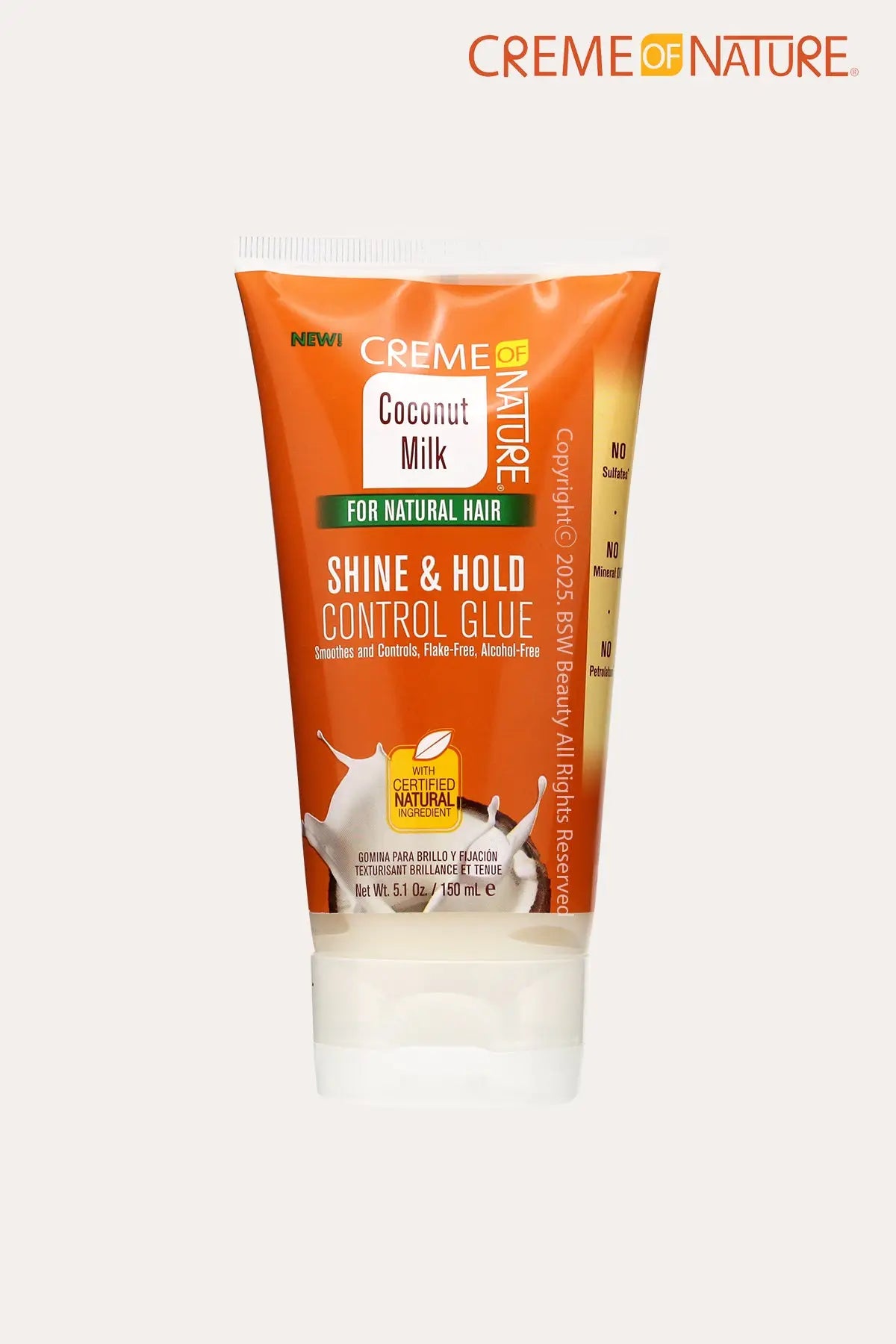 CREME OF NATURE COCONUT MILK SHINE & HOLD CONTROL GLUE 5.1oz - BSW BEAUTY CANADA