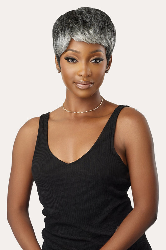 OUTRE FAB & FLY GRAY GLAMOUR HUMAN HAIR FULL WIG - ARLETTE - BSW BEAUTY CANADA