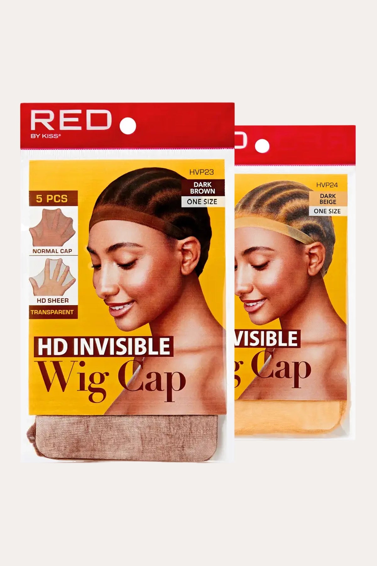 RED BY KISS HD INVISIBLE WIG CAP 5PCS