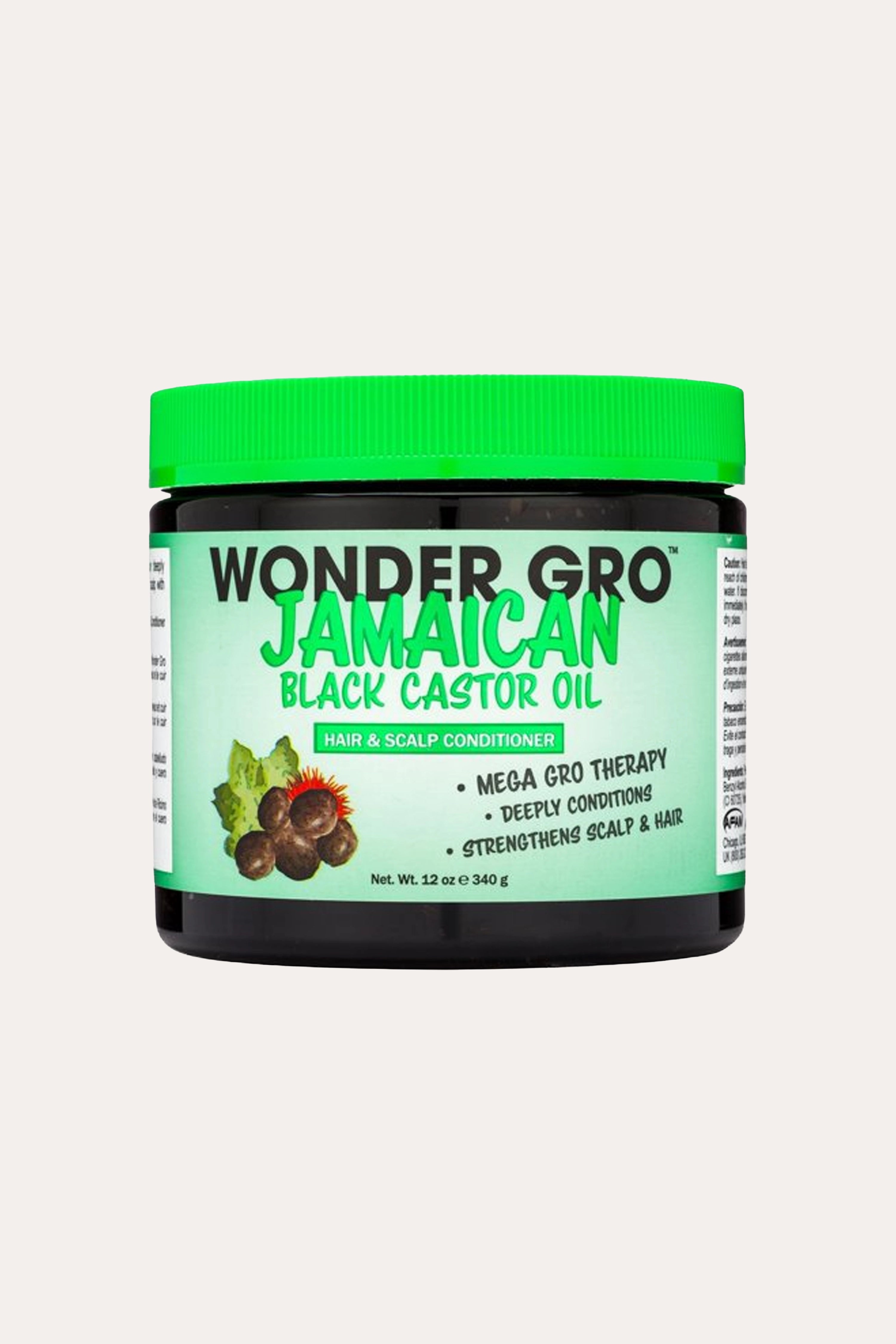 !APRÈS-SHAMPOOING WONDER GRO HUILE DE RICIN NOIRE JAMAÏCAINE CHEVEUX ET CUIR CHEVELU 12 oz