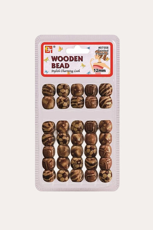 BEAUTY TOWN WOODEN BEADS #07558 BEAUTY TOWN