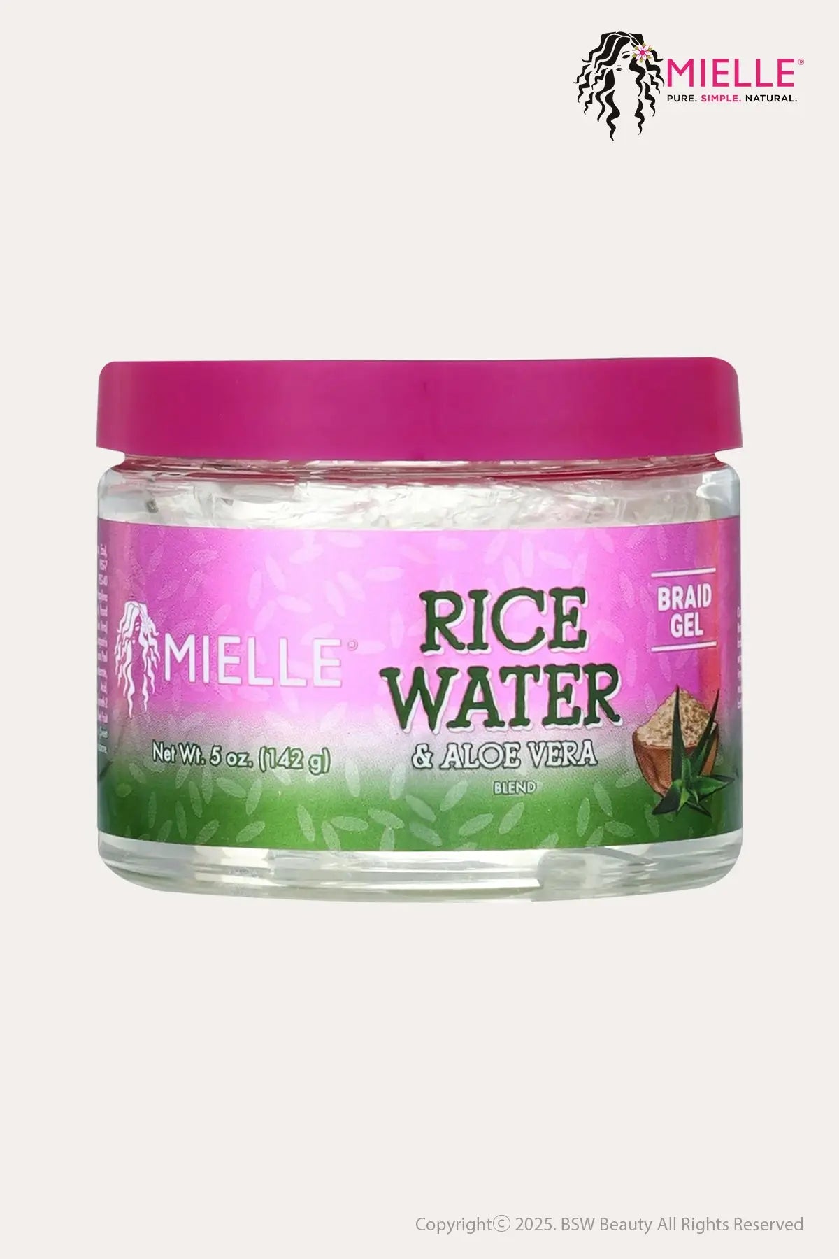 MIELLE RICE WATER BRAID GEL 5oz - BSW BEAUTY CANADA