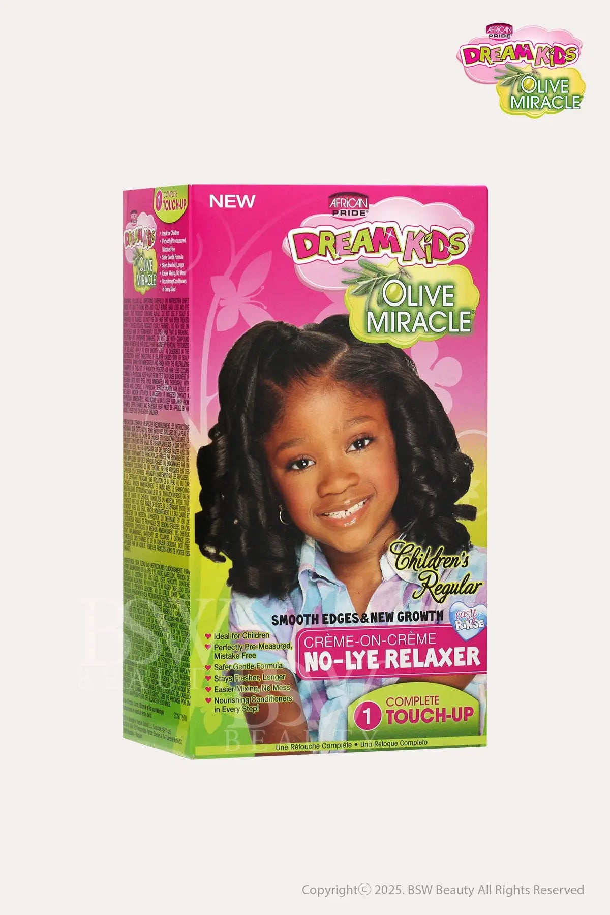 AFRICAN PRIDE DREAM KIDS OLIVE MIRACLE CREME ON CREME NO-LYE RELAXER TOUCH-UP KIT - REGULAR