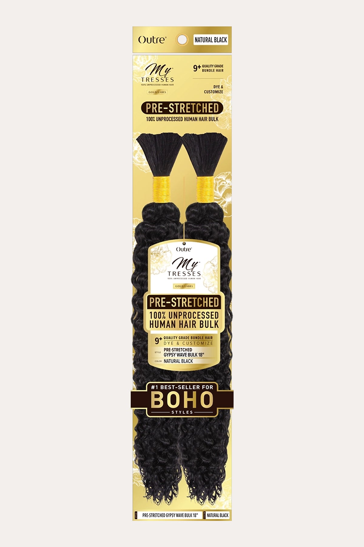 OUTRE MY TRESS GOLD LABEL PRE-STRETCHED GYPSY WAVE BULK 18