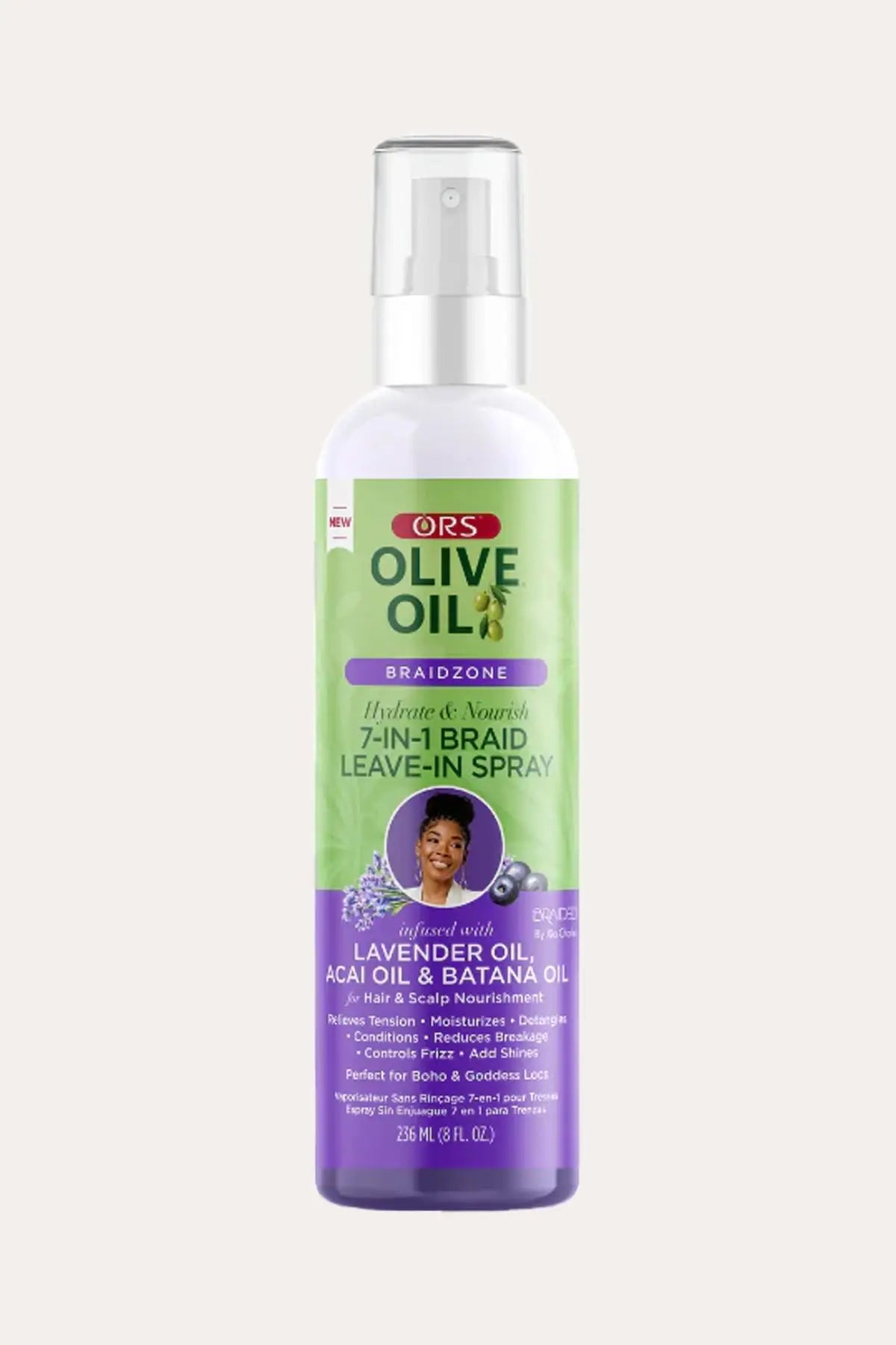 ORS OLIVE OIL BRAIDZONE 7-IN-1 BRAID LEAVE IN SPRAY 8oz ORS