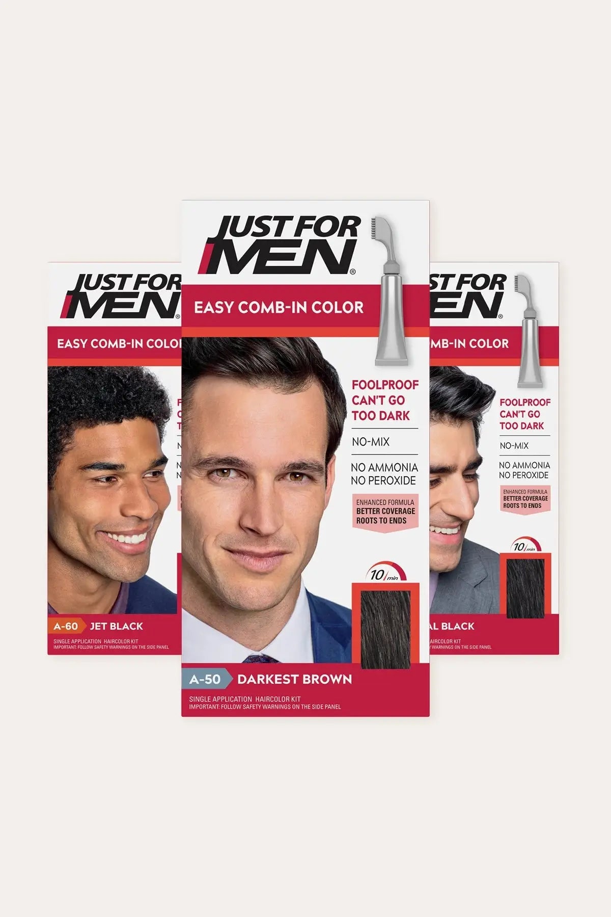 JUST FOR MEN COLOR AUTOSTOP FORMULA - A-50 DARKEST BROWN JUST FOR MEN