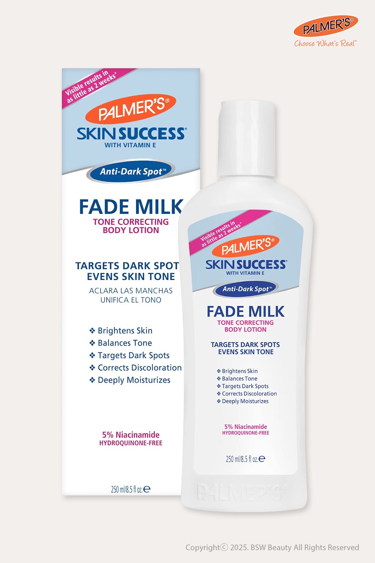 PALMER'S SKIN SUCCESS ANTI-DARK SPOT FADE MILK 8.5OZ - BSW BEAUTY CANADA