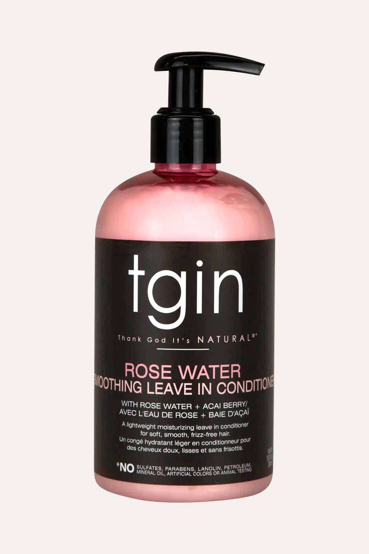 TGIN ROSE WATER SMOOTHING LEAVE IN CONDITIONER 13oz - BSW BEAUTY CANADA