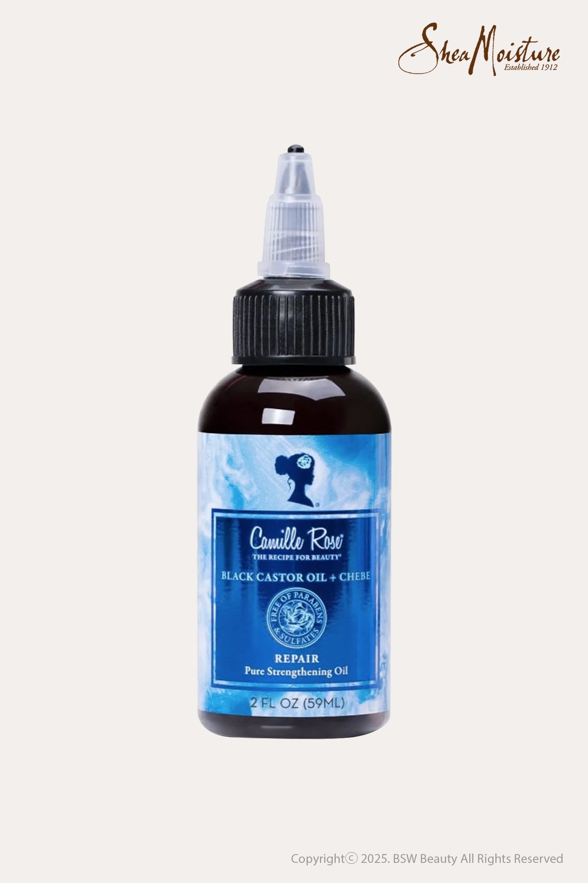 CAMILLE ROSE BLACK CASTOR OIL + CHEBE OIL 2oz - BSW BEAUTY CANADA