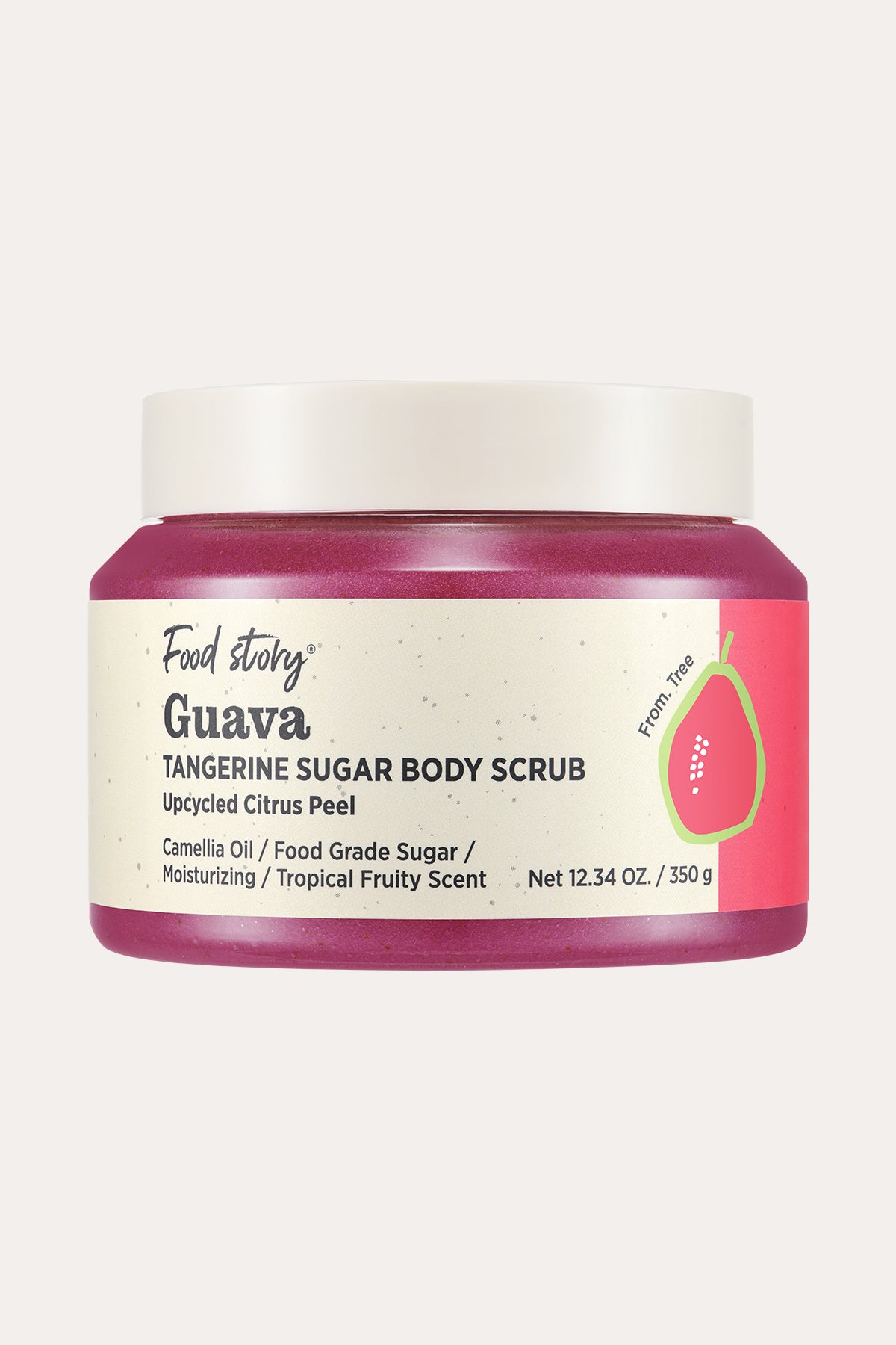 FOOD STORY GUAVA TANGERINE SUGAR BODY SCRUB 12.35 OZ. / 350g - BSW BEAUTY CANADA