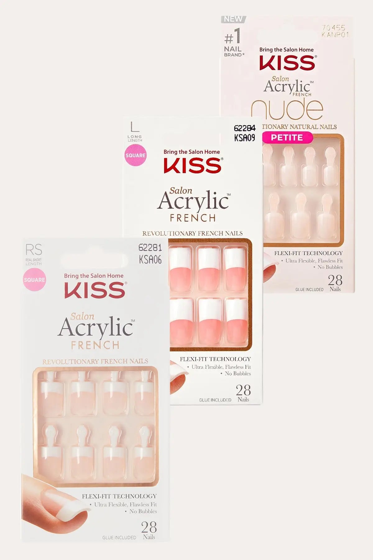KISS SALON ACRYLIC FRENCH KIT RED BEAUTY