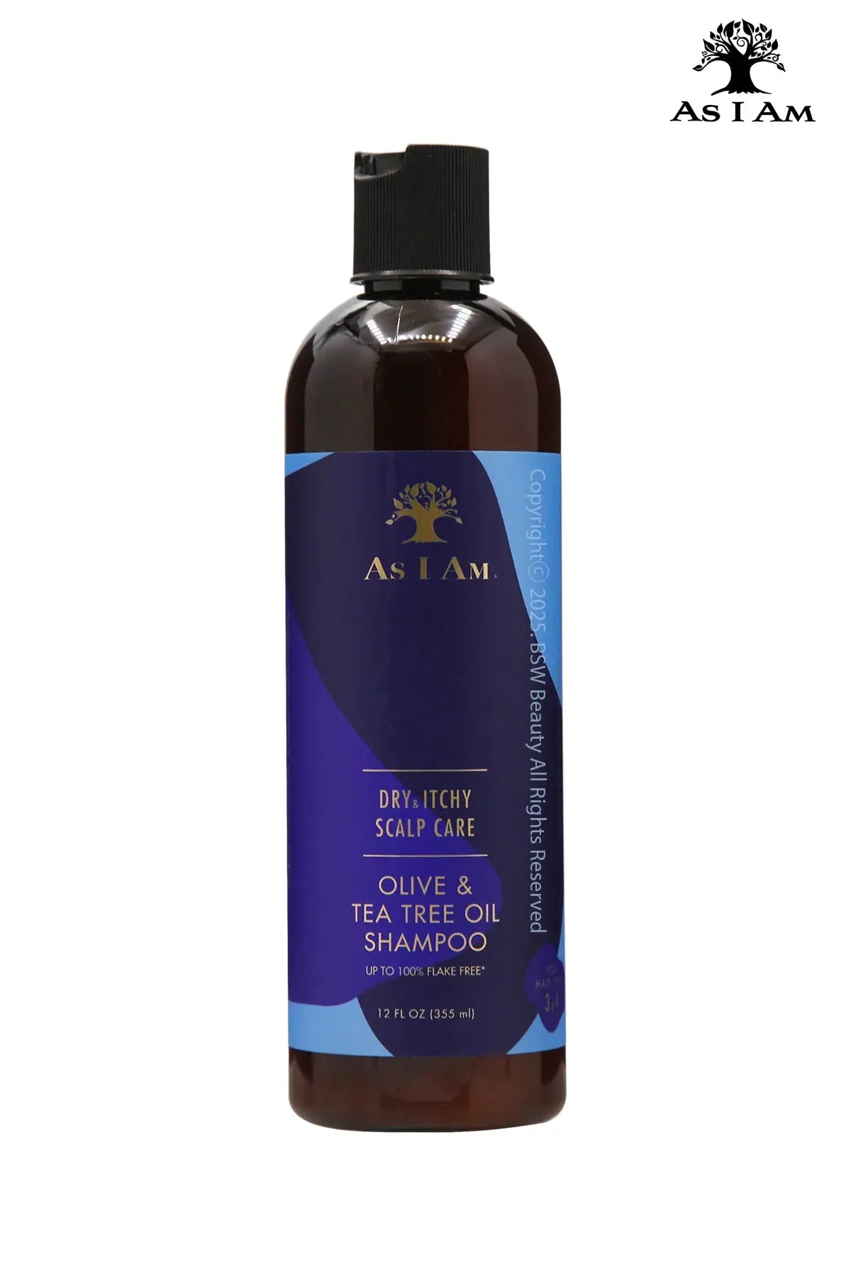 AS I AM DRY & ITCHY SCALP CARE OLIVE & TEA TREE OIL SHAMPOO 12oz - BSW BEAUTY CANADA