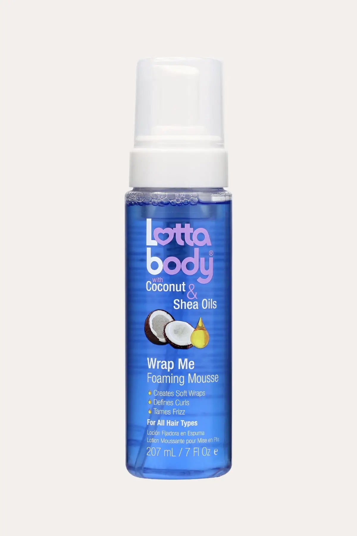 LOTTABODY COCONUT & SHEA OILS WRAP ME FOAMING MOUSSE 7oz - BSW BEAUTY CANADA