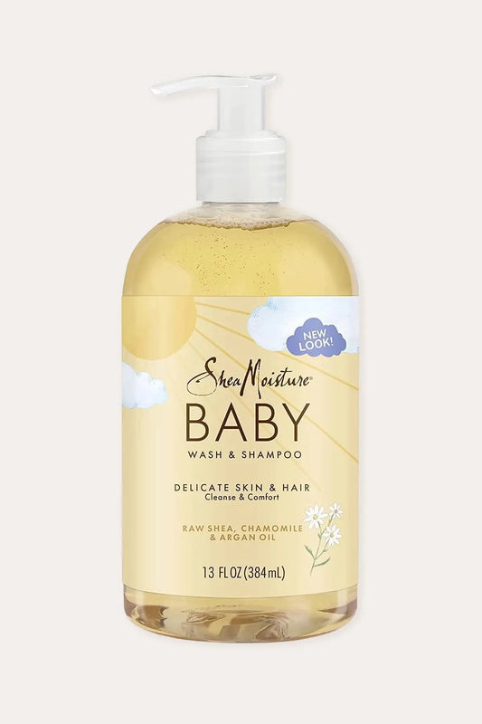 SHEA MOISTURE RAW SHEA CHAMOMILE & ARGAN OIL BABY WASH & SHAMPOO 13oz SHEA MOISTURE