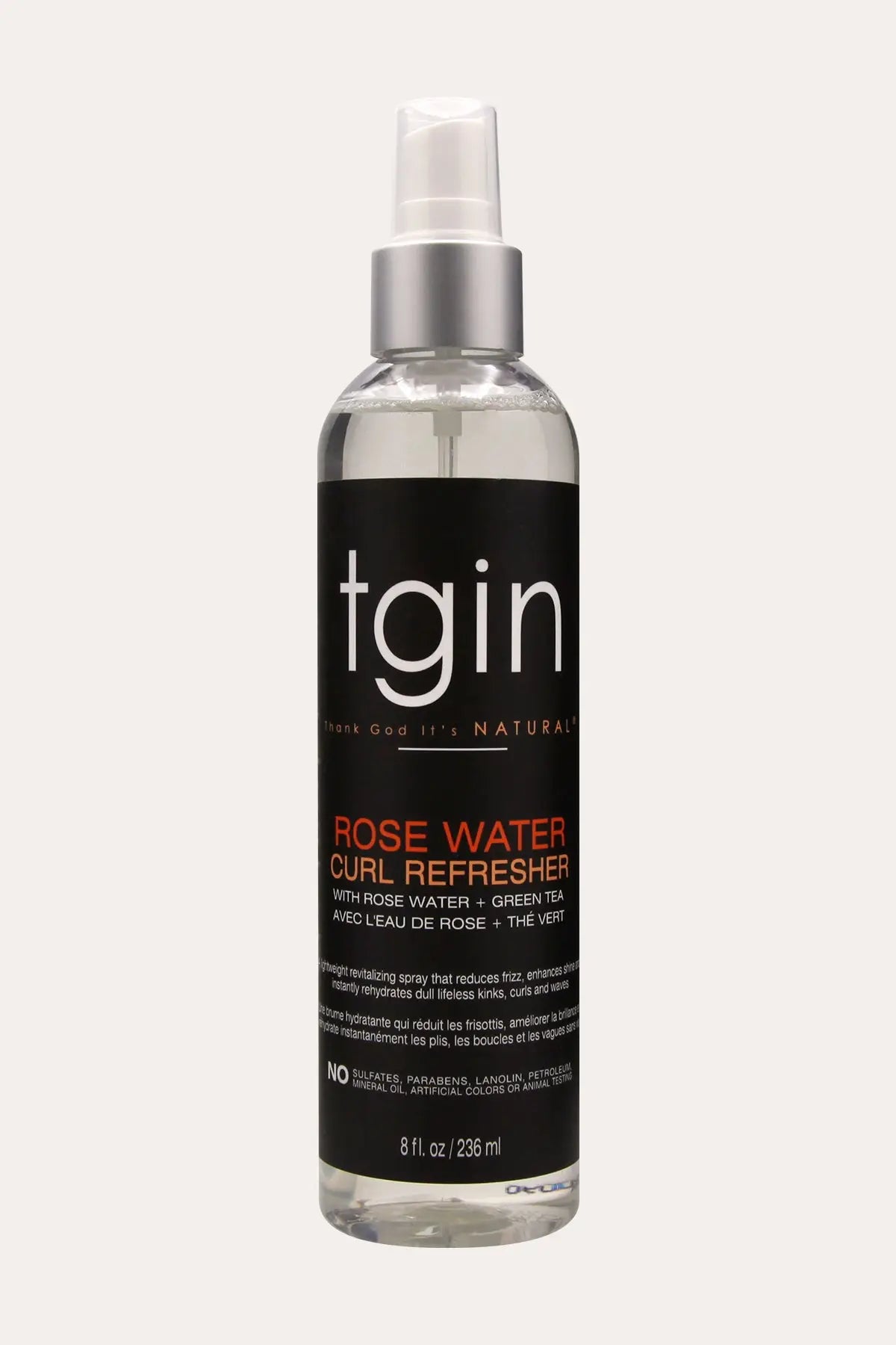 TGIN ROSE WATER CURL REFRESHER 8oz - BSW BEAUTY CANADA