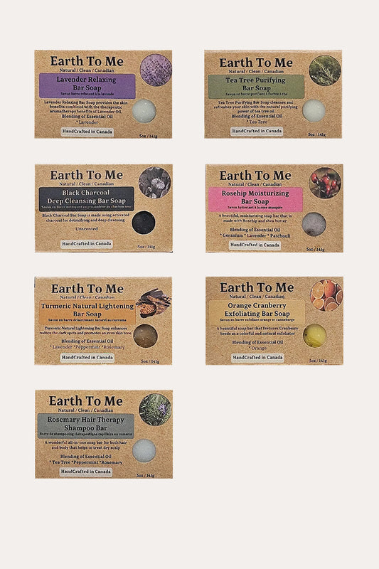 EARTH TO ME NATURAL BAR SOAP 5oz - BSW BEAUTY CANADA