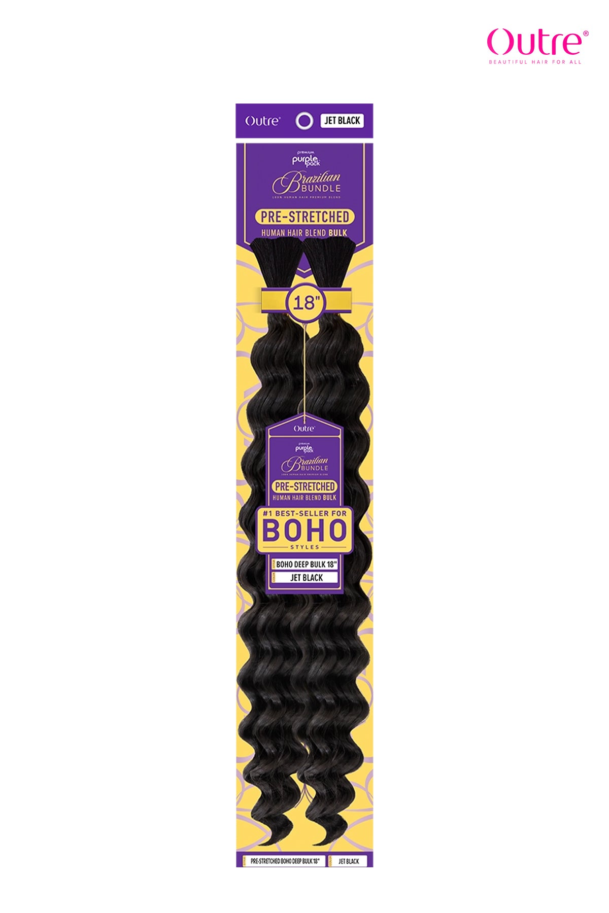 OUTRE PURPLE PACK BRAZILIAN BOHO DEEP BULK 18"