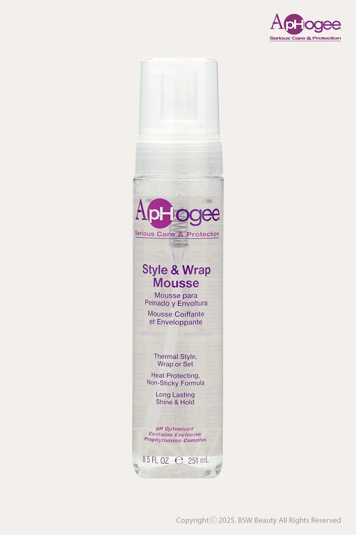 APHOGEE STYLE & WRAP MOUSSE  8.5oz - BSW BEAUTY CANADA