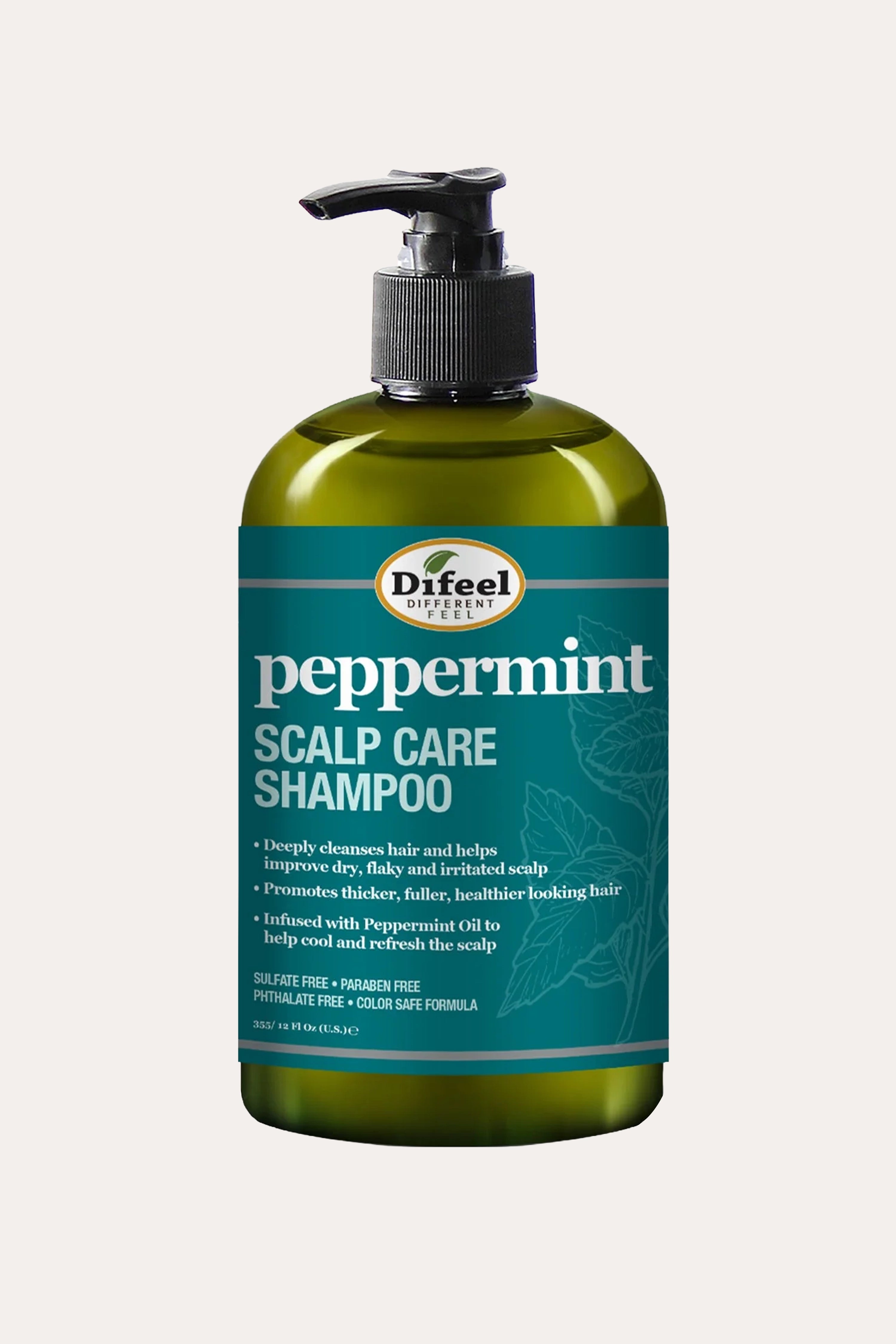 !SHAMPOOING DE SOIN DU CUIR CHEVELU À LA MENTHE POIVRÉE DIFEEL 355ml