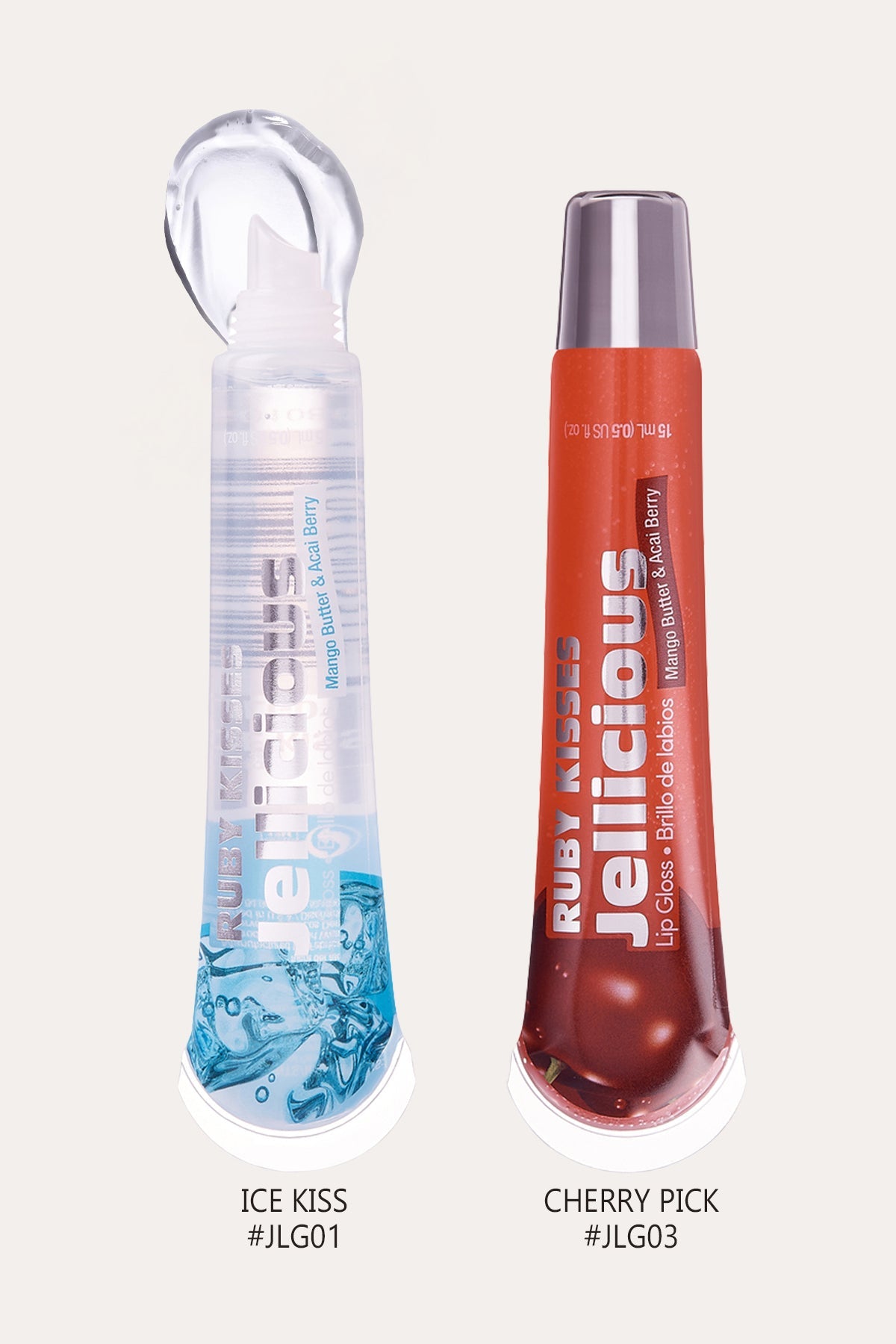 RUBY KISSES JELLICIOUS LIP GLOSS COLLECTION RED BEAUTY