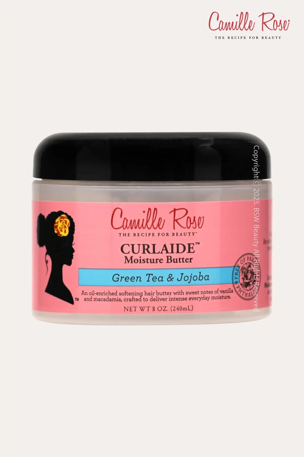 CAMILLE ROSE NATURALS CURLAIDE MOISTURE BUTTER GREEN TEA & JOJOBA 8oz - BSW BEAUTY CANADA