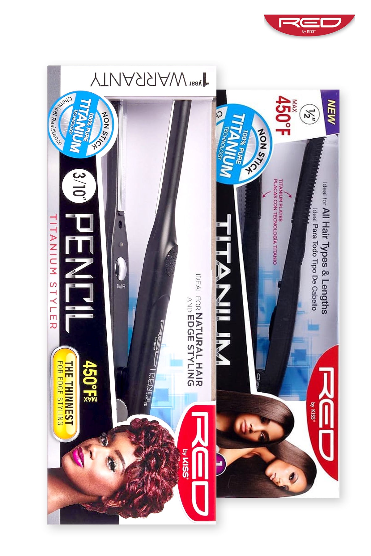 RED BY KISS TITANIUM FLAT IRON