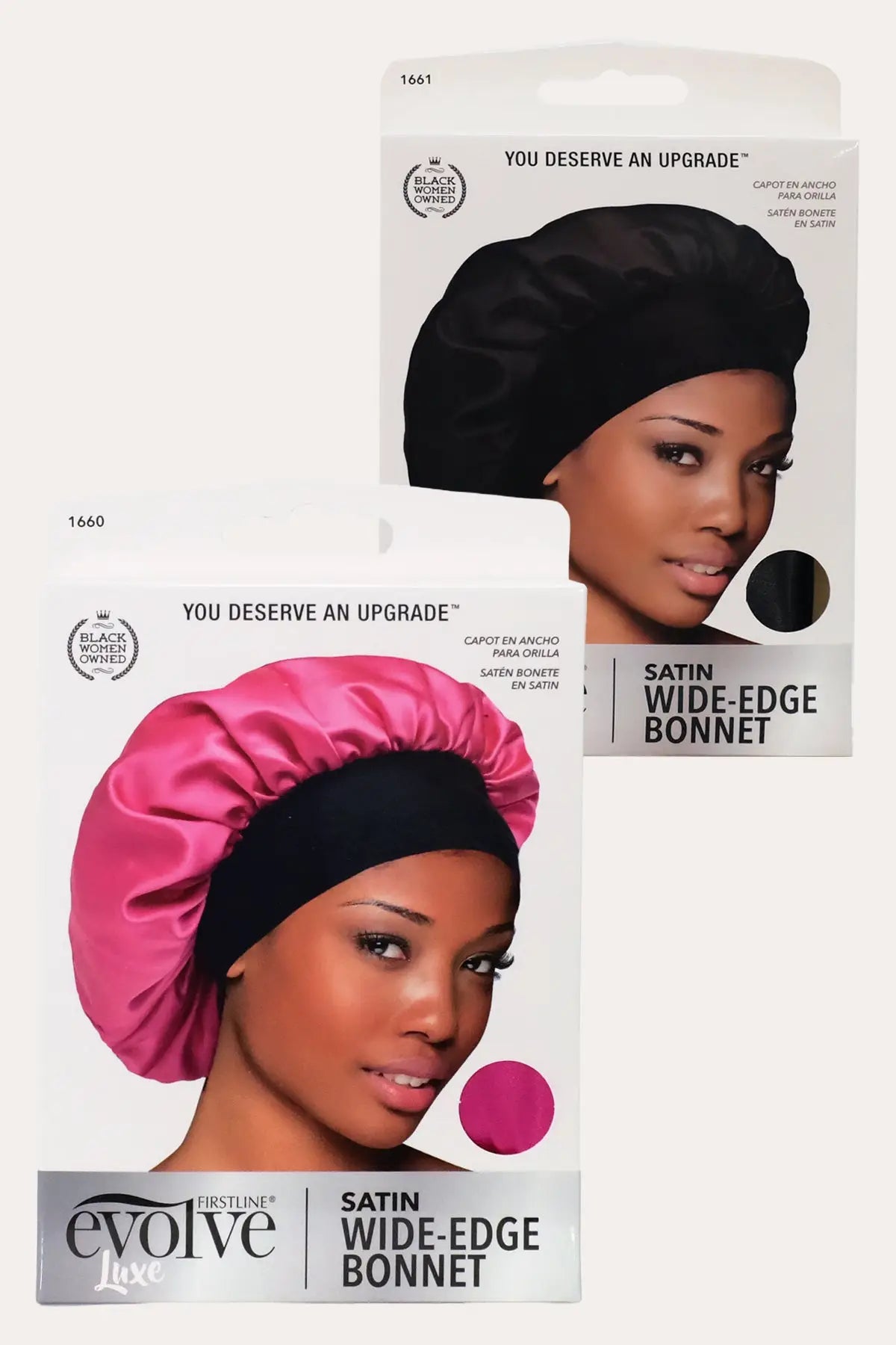 EVOLVE SATIN WIDE EDGE BONNET FIRSTLINE