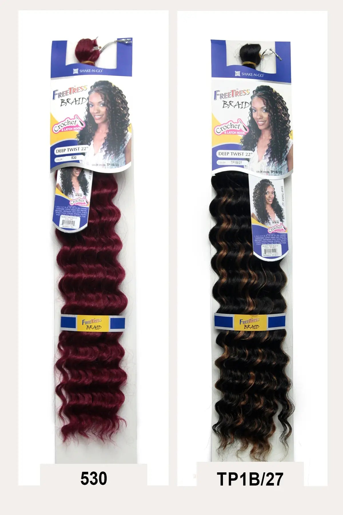 SHAKE N GO FREETRESS CROCHET BRAID - DEEP TWIST BULK 22