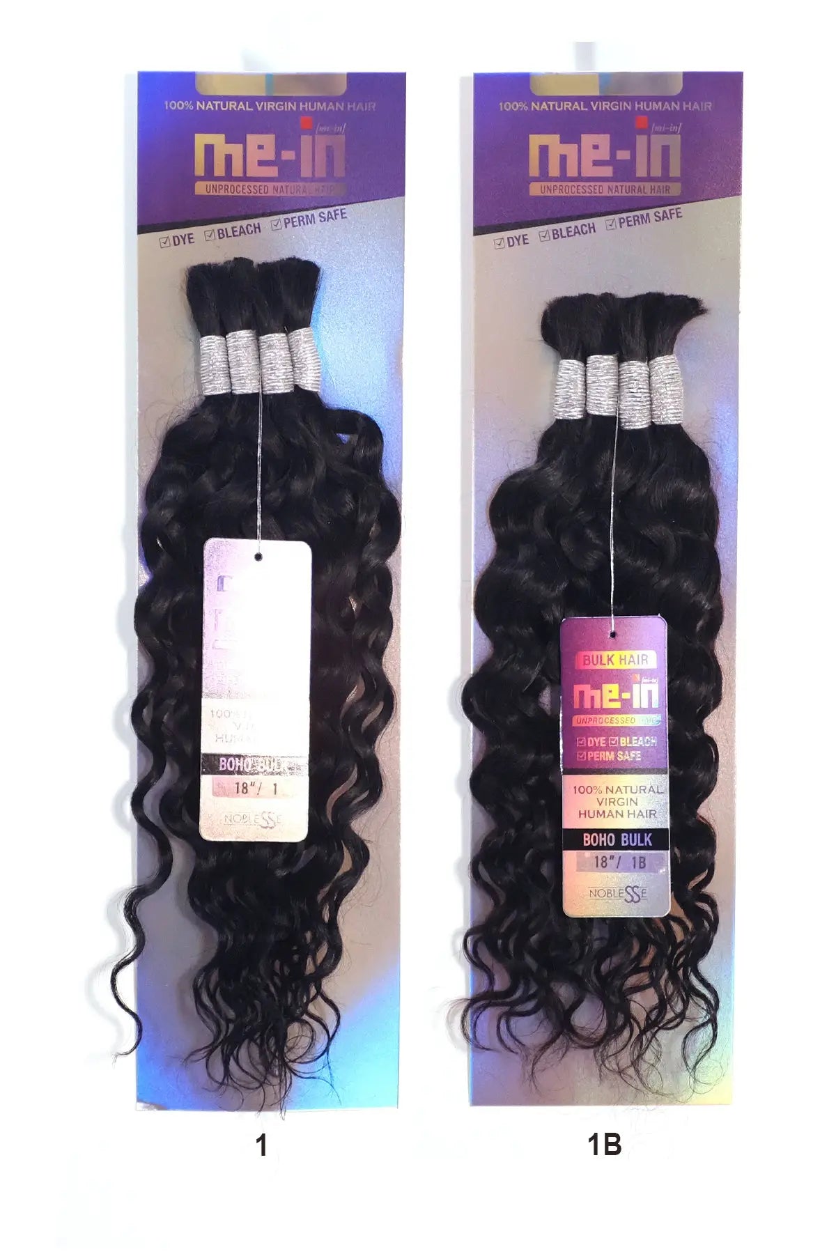NOBLESSE ME-IN UNPROCESSED 100% VIRGIN HUMAN HAIR - BOHO BULK 18" NOBLESSE