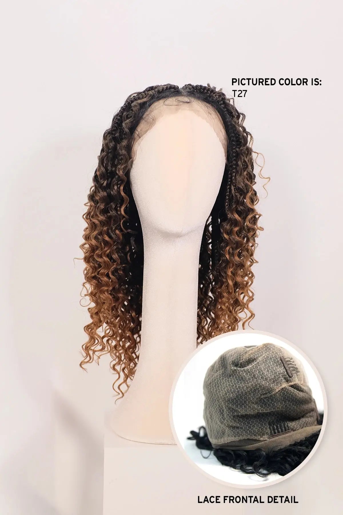 MAYDE WHOLE LACE CROCHET BRAIDED WIG - ARUBA BOHO BRAID 18"