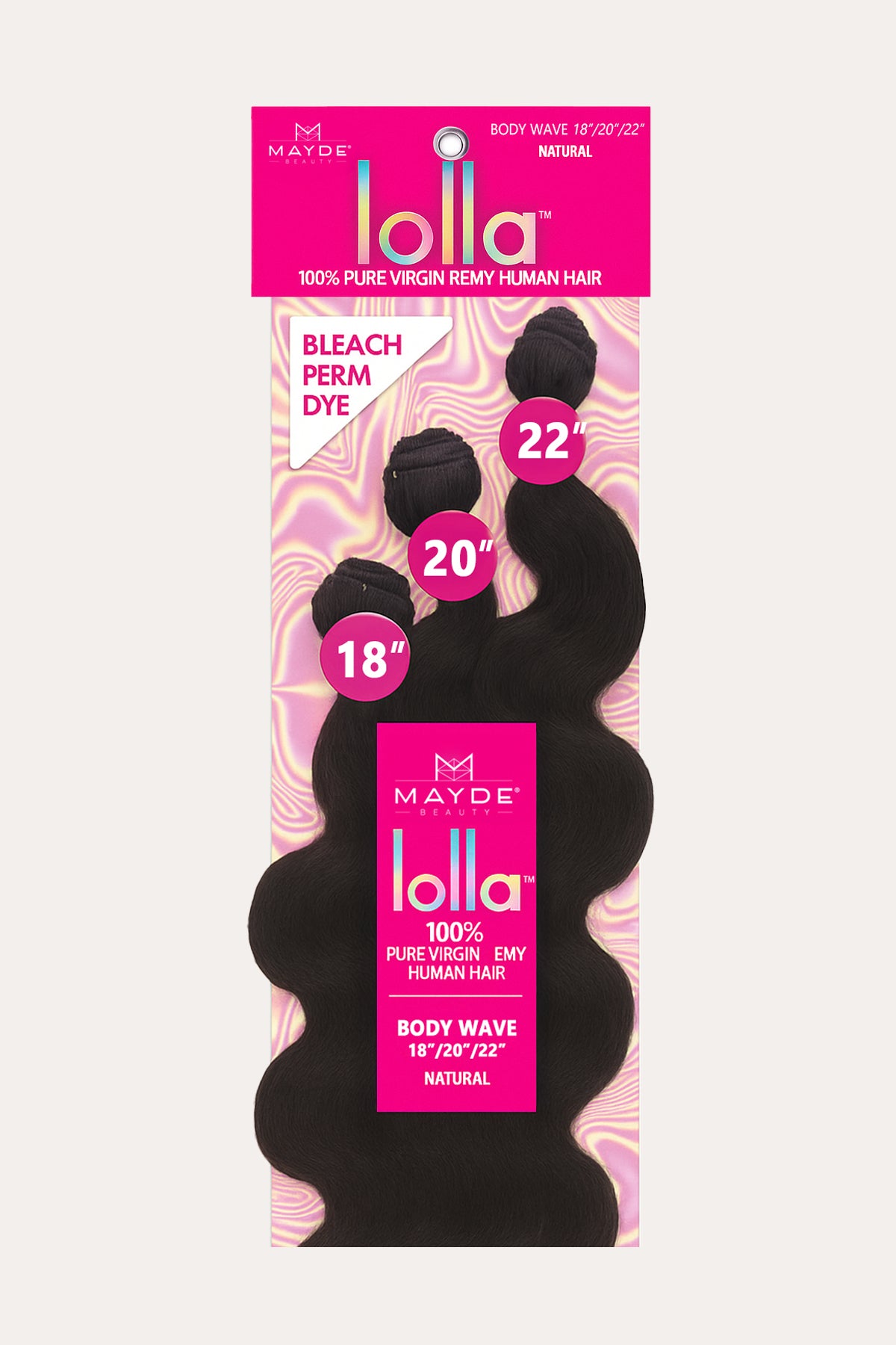 MAYDE  100% VIRGIN REMY HUMAN HAIR  LOLLA - BODY WAVE - BSW BEAUTY CANADA