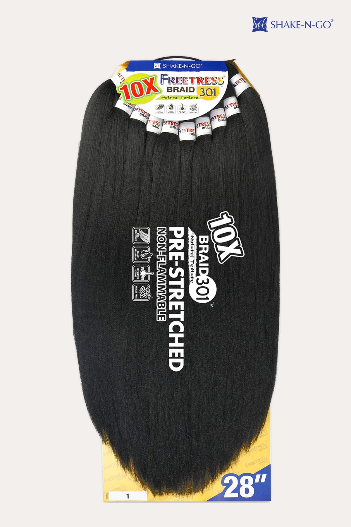 SHAKE N GO FREETRESS BRAID 10X PRE-STRETCHED BRAID 301 28" - BSW BEAUTY CANADA