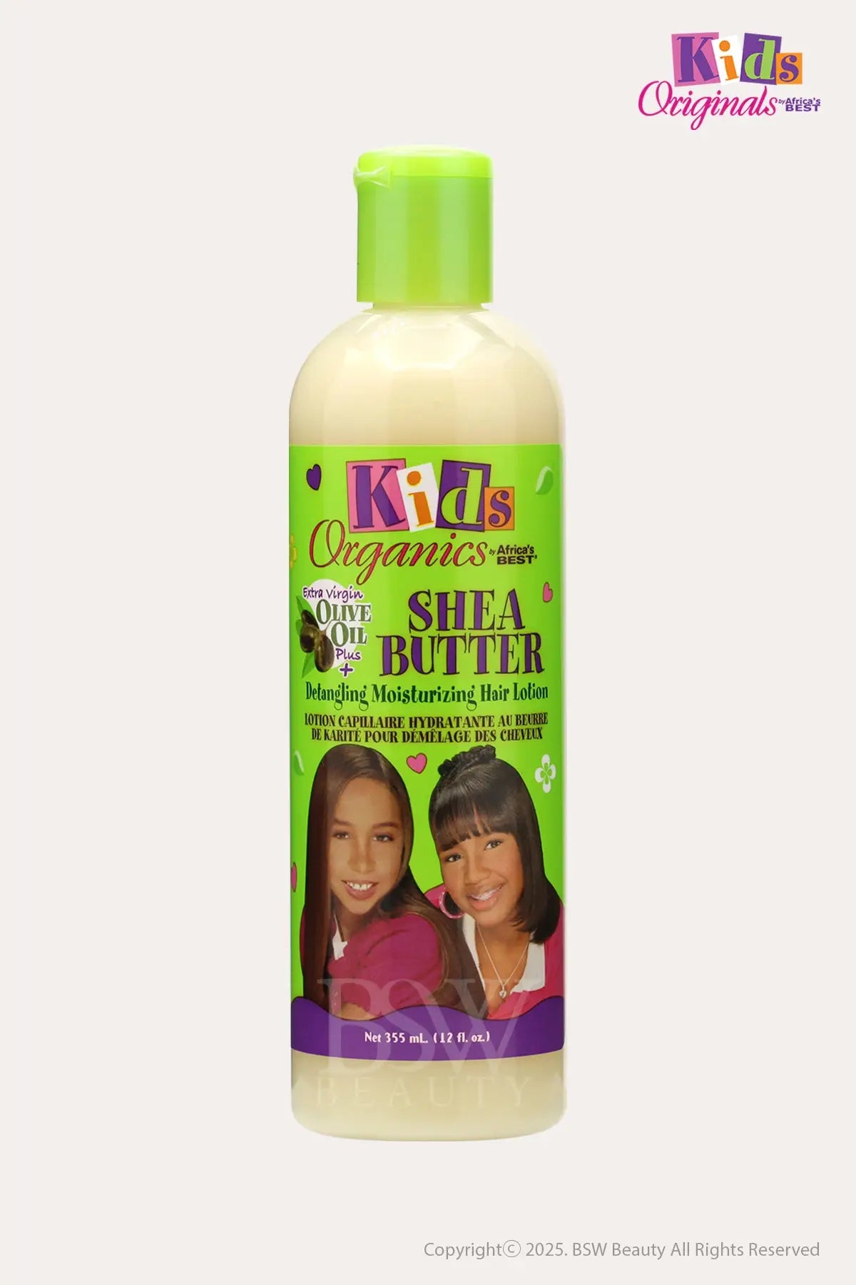 AFRICA'S BEST KIDS ORIGINALS SHEA BUTTER DETANGLING MOISTURIZING HAIR LOTION 12oz - BSW BEAUTY CANADA