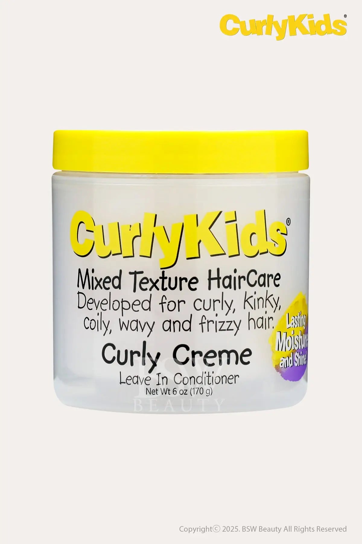 CURLY KIDS CURLY CREME LEAVE IN CONDITIONER 6oz - BSW BEAUTY CANADA