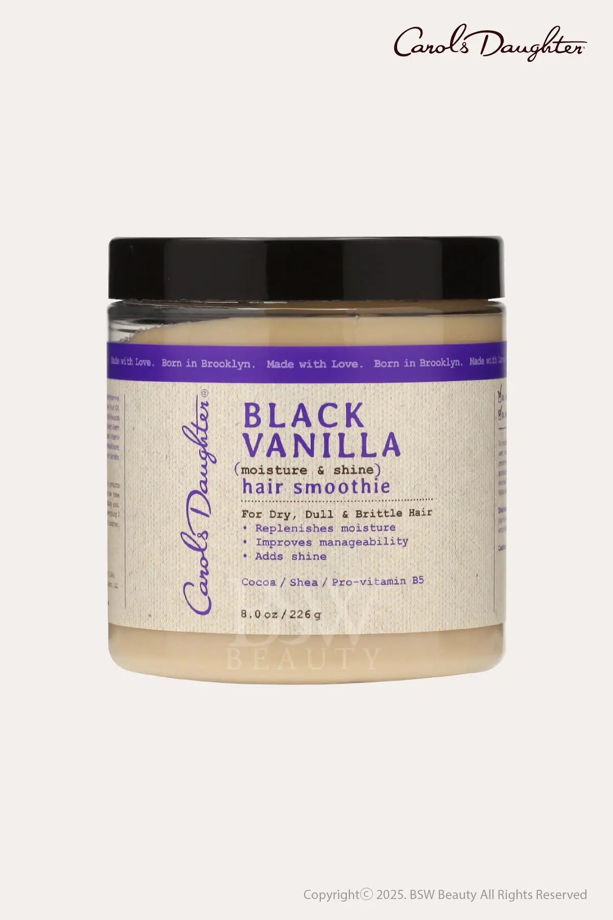 CAROLS DAUGHTER BLACK VANILLA MOISTURE & SHINE HAIR SMOOTHIE 8oz - BSW BEAUTY CANADA