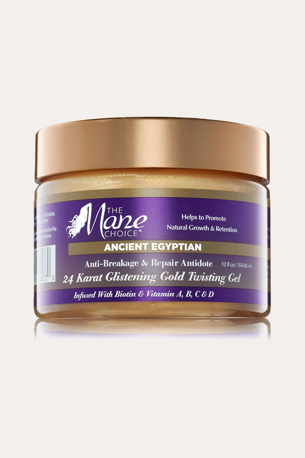 THE MANE CHOICE ANCIENT EGYPTIAN 24 KARAT GLISTENING GOLD TWISTING GEL 12oz THE MANE CHOICE
