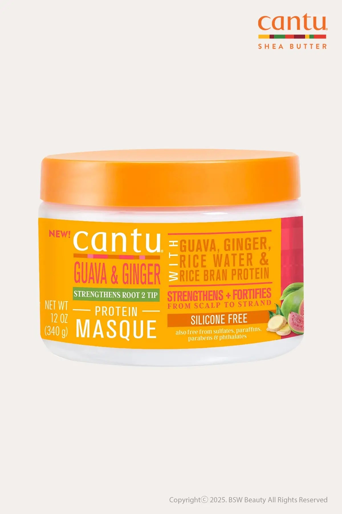 CANTU GUAVA & GINGER RICE WATER PROTEIN MASQUE 12oz - BSW BEAUTY CANADA