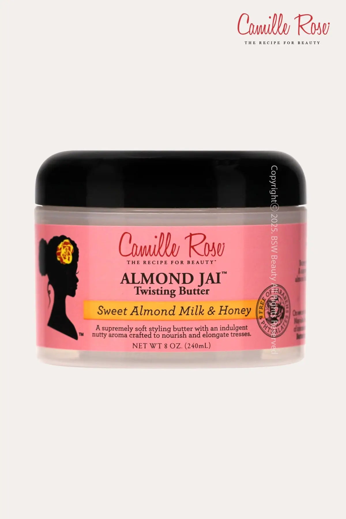 CAMILLE ROSE NATURALS ALMOND JAI TWISTING BUTTER SWEET ALMOND MILK & HONEY 8oz - BSW BEAUTY CANADA