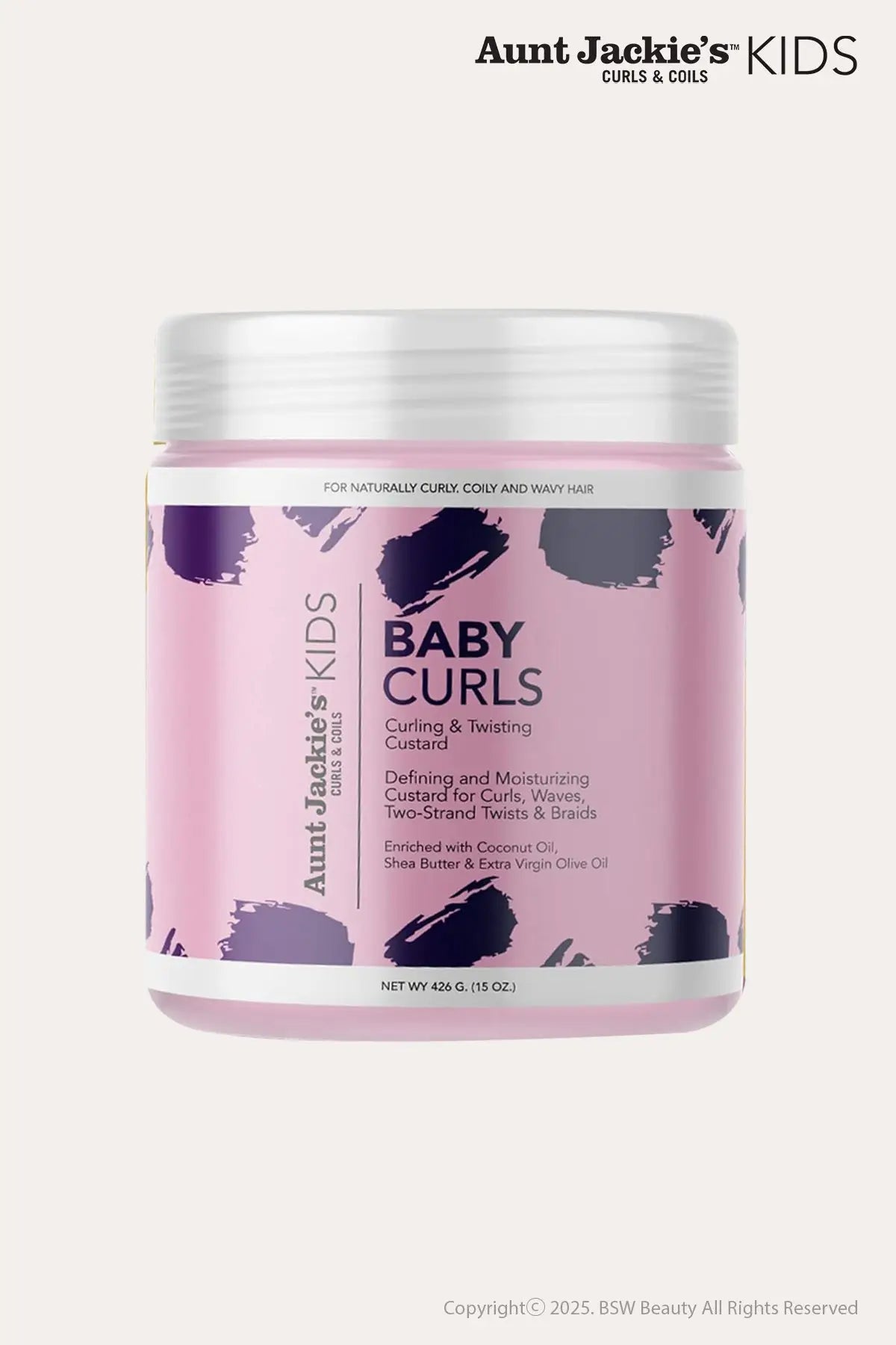 AUNT JACKIE'S GIRLS BABY GIRL CURLS MOISTURE-RICH CURLING & TWISTING CUSTARD 15oz - BSW BEAUTY CANADA