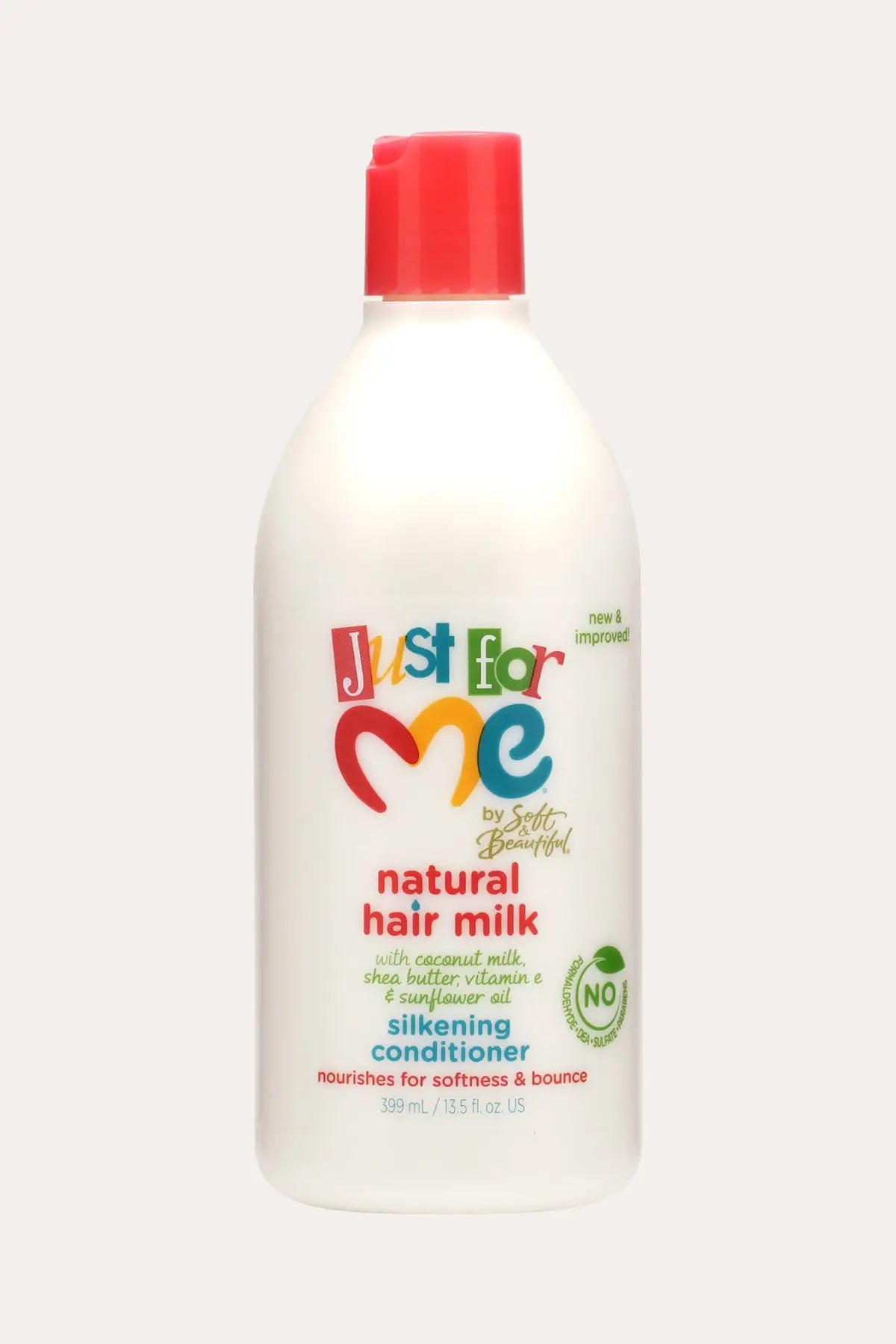 JUST FOR ME NATURAL HAIR MILK SILKENING CONDITIONER 13.5oz - BSW BEAUTY CANADA