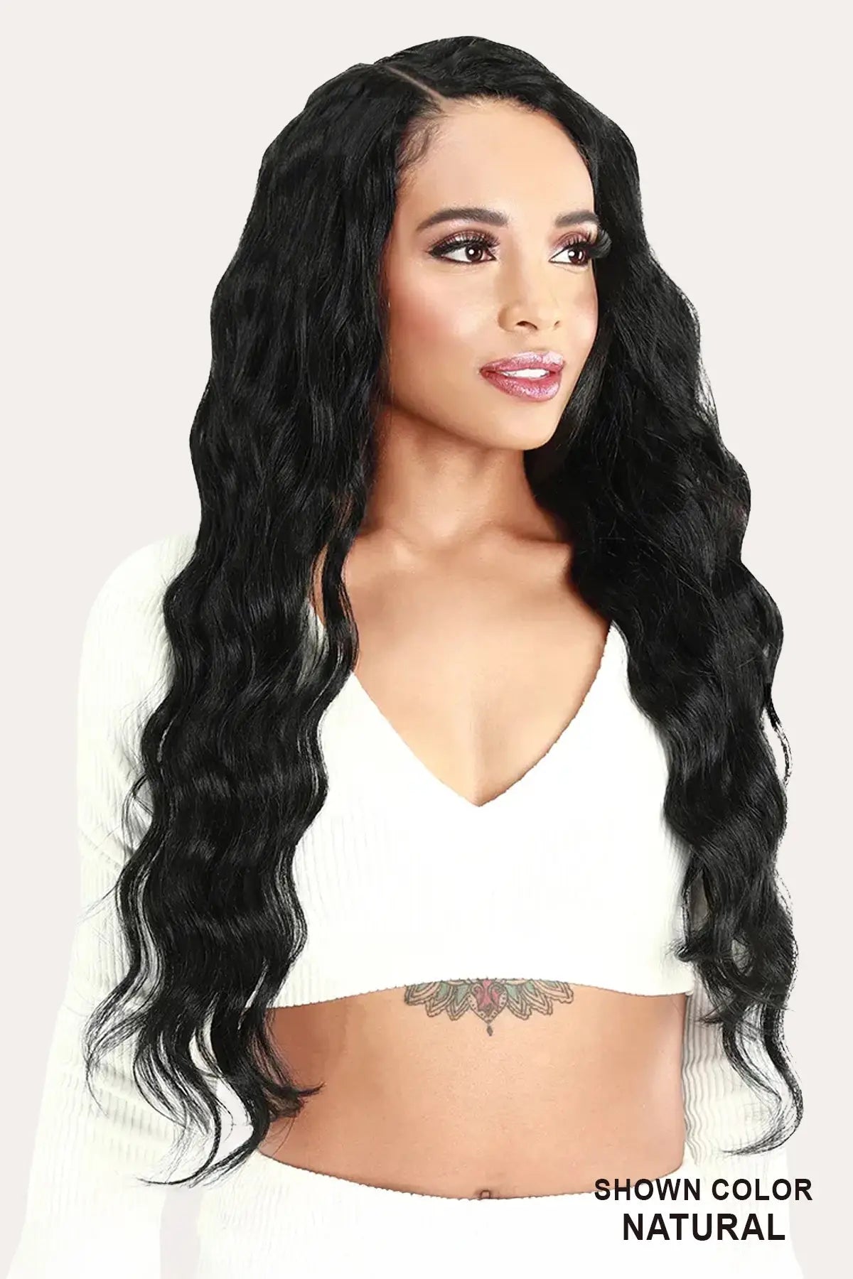 ZURY NATURAL DREAM SILK PRESS CLIP ON 7CPS - OCEAN WAVE 18" ZURY