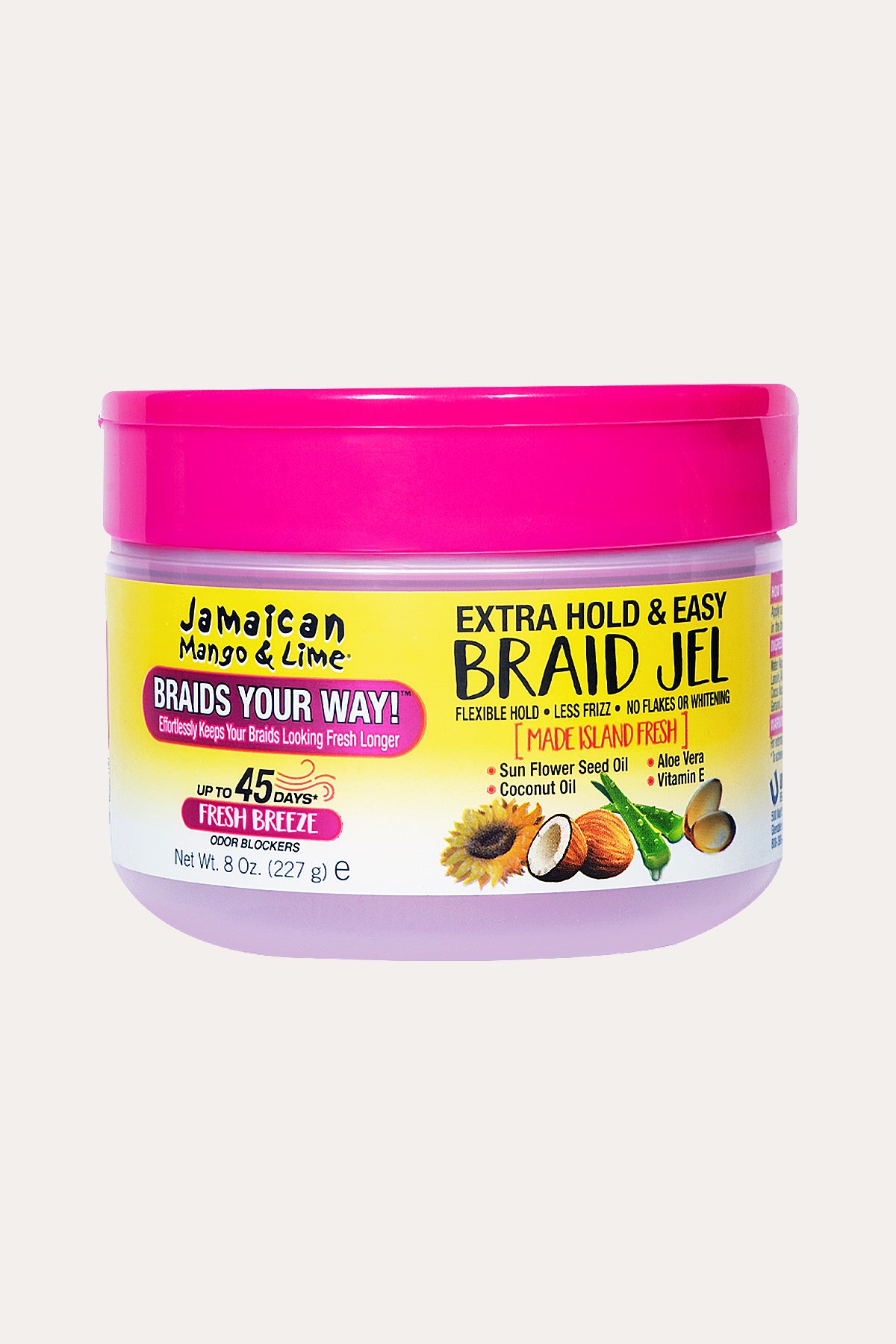 JAMAICAN MANGO&LIME EXTRA HOLD & EAST BRAID JEL 8oz - BSW BEAUTY CANADA