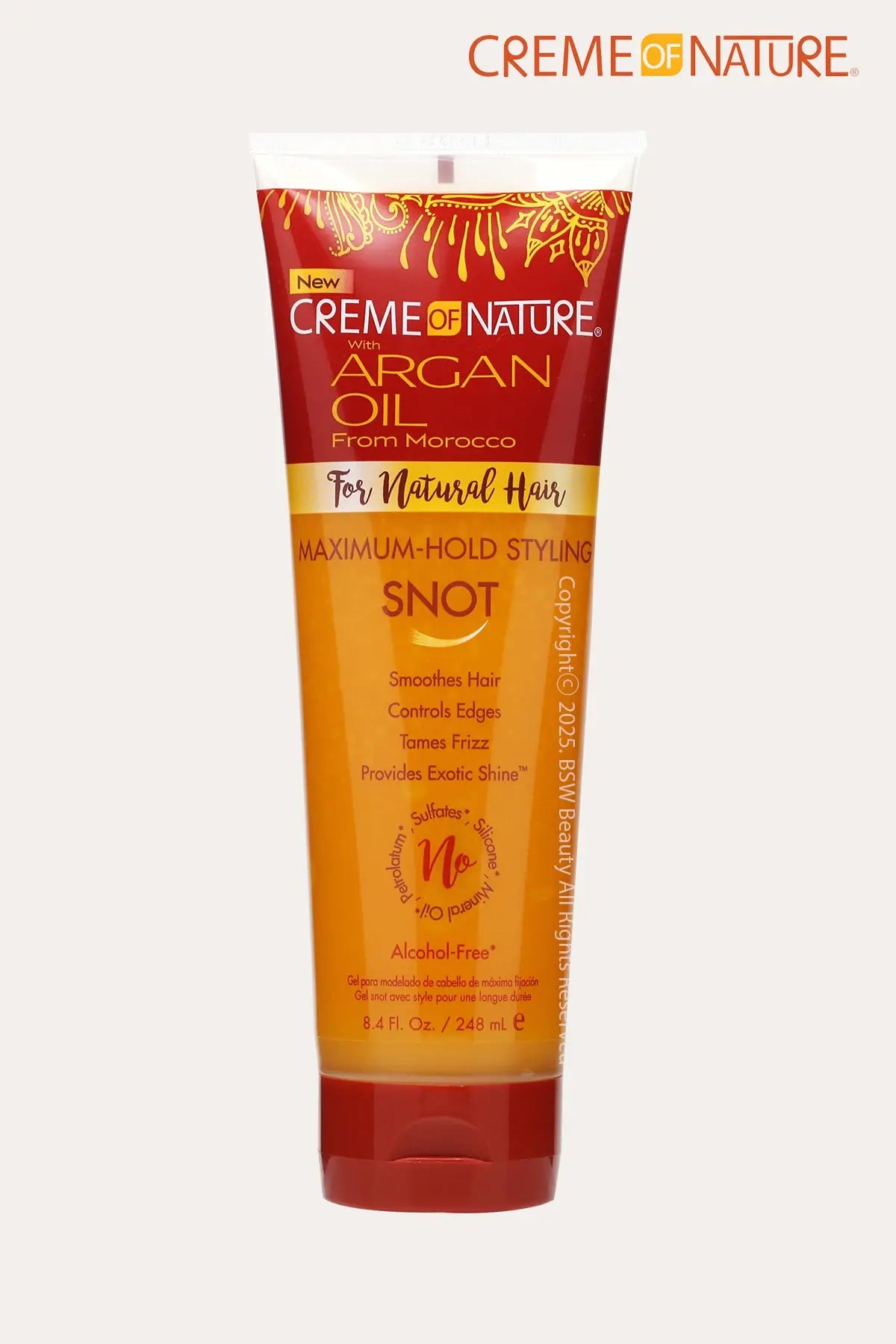 CREME OF NATURE ARGAN OIL MAXIMUM HOLD STYLING SNOT 8.4oz - BSW BEAUTY CANADA