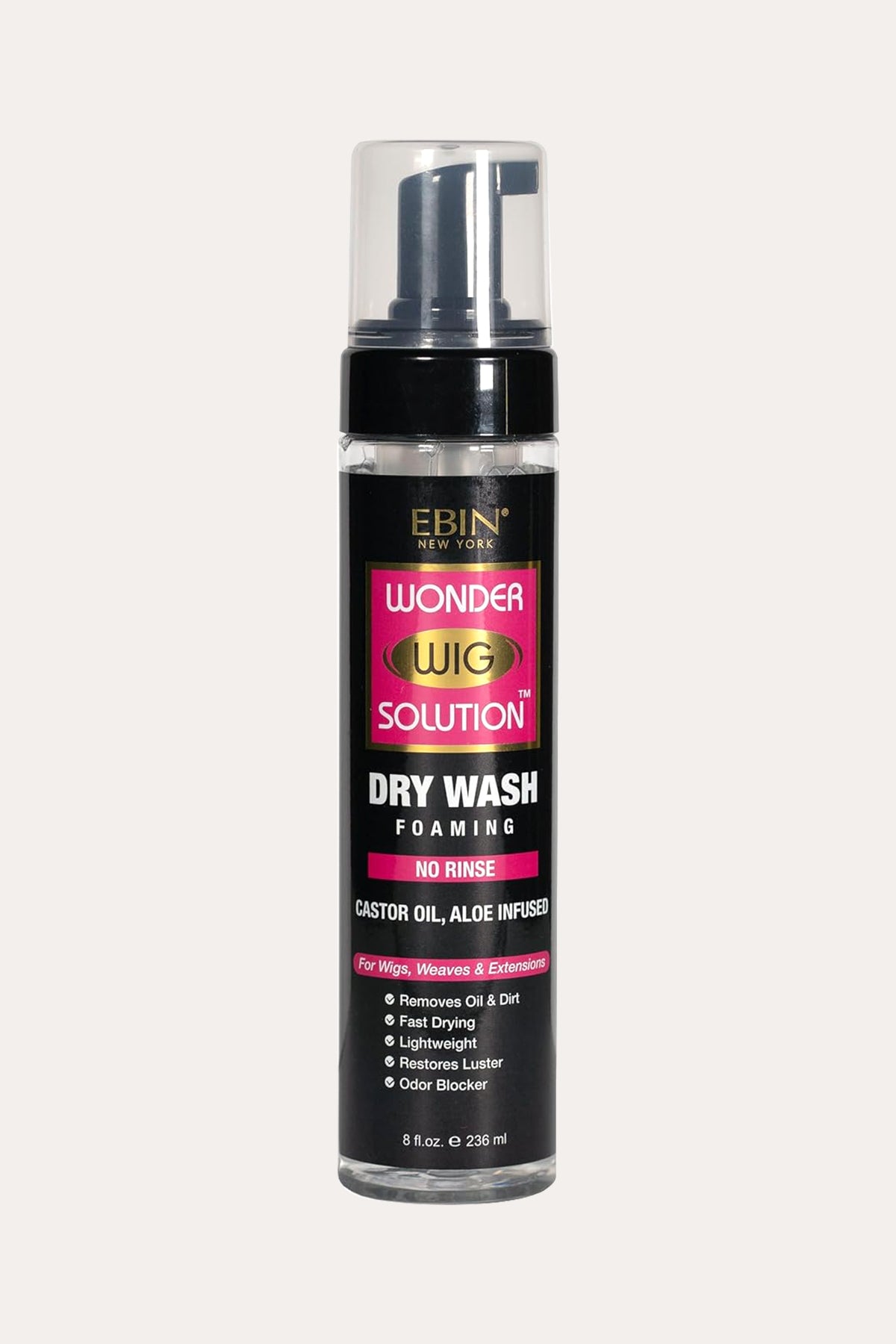 EBIN WONDER WIG SOLUTION DRY WASH 8oz - BSW BEAUTY CANADA