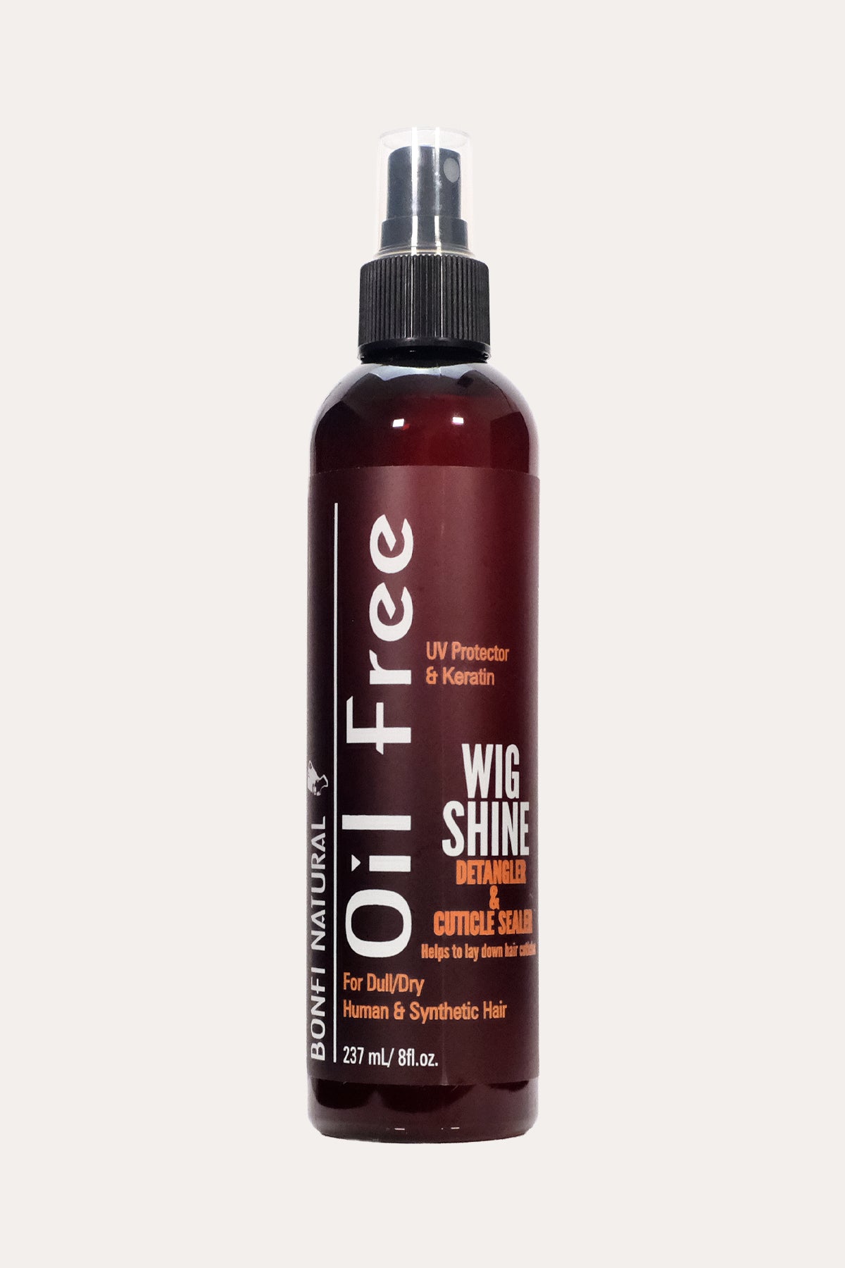 BONFI NATURAL OIL FREE WIG SHINE - DETANGLE & SEAL 8oz