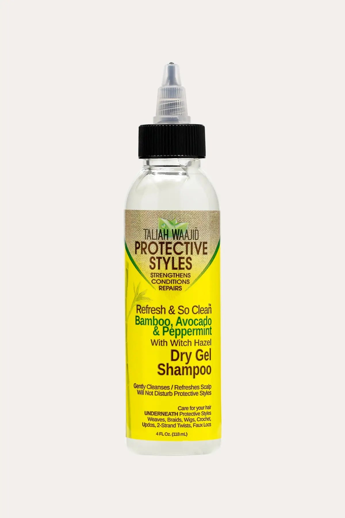 TALIAH WAAJID PROTECTIVE STYLES BAMBOO, AVOCADO & PEPPERMINT WITH WITCH HAZEL DRY GEL SHAMPOO 4oz - BSW BEAUTY CANADA