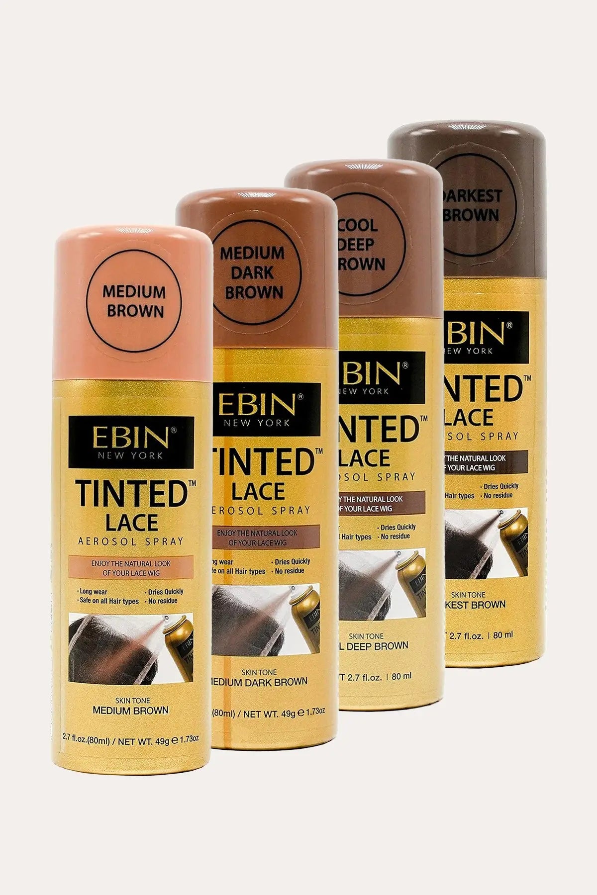 EBIN NEW YORK TINTED LACE AEROSOL SPRAY 2.7oz - BSW BEAUTY CANADA