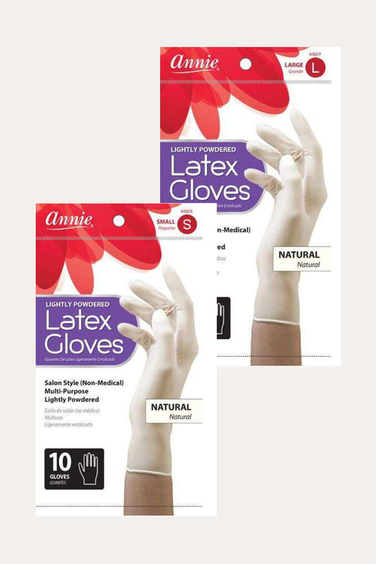 ANNIE LATEX DISPOSABLE GLOVE 10CT - BSW BEAUTY CANADA