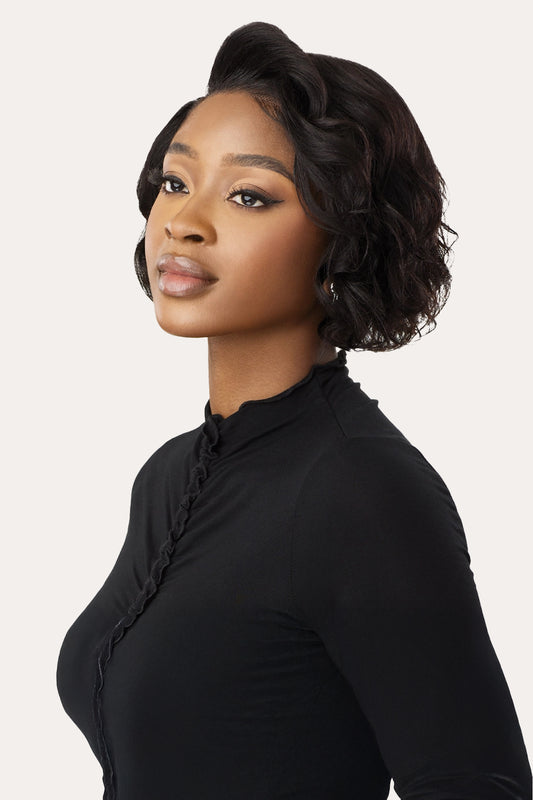 OUTRE MY TRESSES BLACK LABEL 13X4 LACE FRONTAL WIG - HH VIRGIN WAVY BOB 10" - BSW BEAUTY CANADA